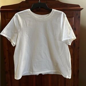 We The Free People Tee Shirt Womens Size XL White Short Sleeve Boxy NWOT